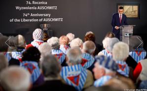 [VIDEO] Premier Mateusz Morawiecki podczas obchodów 74. rocznicy Wyzwolenia Auschwitz: Państwo polskie stoi na straży prawdy, która nie może być relatywizowana