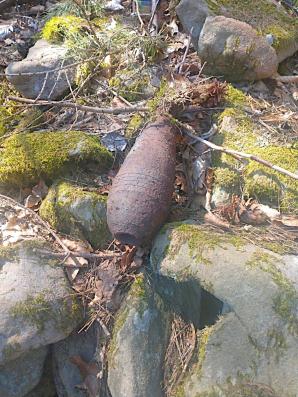 Groźna pozostałość z czasów ll wojny światowej w postaci niewybuchu odnaleziona w Obidzy