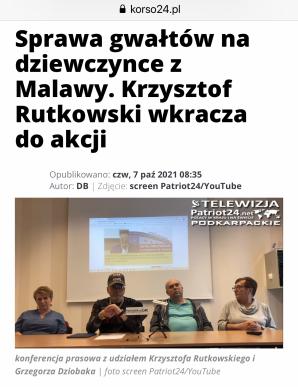  [VIDEO] Rzeszowskie media szeroko o konferencji Rutkowskiego w sprawie rzekomych gwałtów na dziecku! Czy prokuratura i sąd wezmą się teraz za urzędników i samorządowców, którzy doprowadzili do tej rzekomej tragedii dziecka? Czy może uniewinnią skazanych?