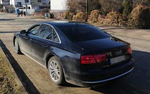 [VIDEO] Kolejna kradzież w okolicy Oleśnicy, tym razem Audi A8. Konferencja biura Rutkowski  w hotelu The Amber w Oleśnicy