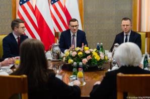 Premier Mateusz Morawiecki spotkał się z sekretarz skarbu USA Janet Yellen