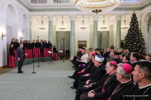 [VIDEO] W Pałacu Prezydenckim odbyło się coroczne spotkanie Prezydenta Andrzeja Dudy i Małżonki Agaty Kornhauser–Dudy z przedstawicielami kościołów i związków wyznaniowych obecnych w Polsce 