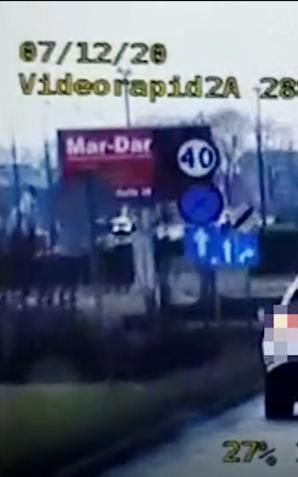[VIDEO] Przekroczył prędkość o 80 km/h