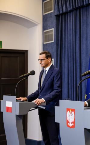 [VIDEO] Na konferencji  Prezydent RP Andrzej Duda podkreślał, że stanowisko rządu i obecnych władz w kwestii migracji jest jednolite i niezmienne