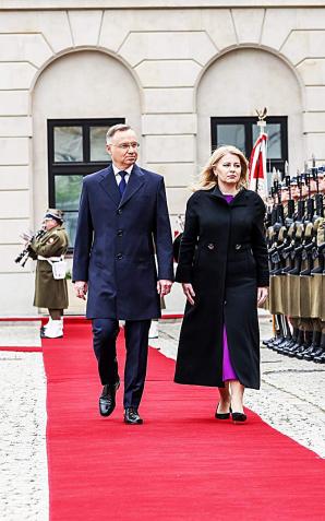 Na zaproszenie Prezydenta RP Andrzeja Dudy wizytę w Polsce złożyła wczoraj Prezydent Republiki Słowackiej Zuzana Čaputová