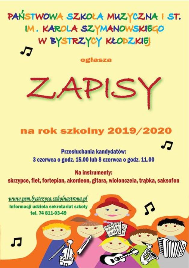 Bystrzyca Kłodzka: ruszyły zapisy do Państwowej Szkoły Muzycznej 