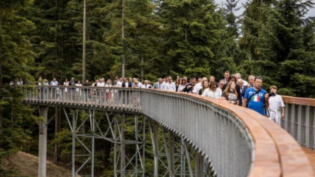 Spacer w koronach drzew - nowa atrakcja turystyczna w Ciężkowicach współfinansowana 17 mln zł z funduszy UE