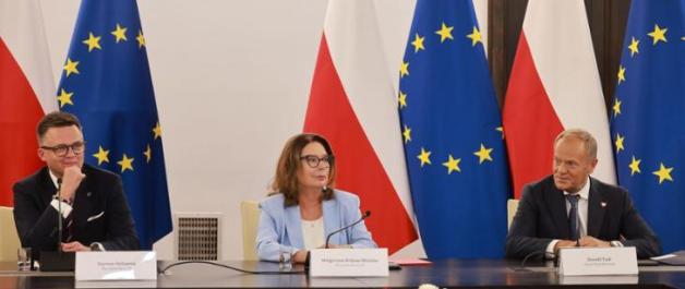 O przywracaniu stanu praworządności podczas spotkania w senacie rozmawiał Premier Donald Tusk