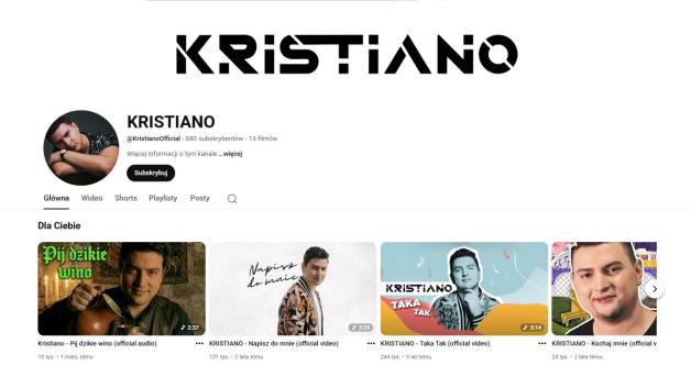 Kristiano: ktoś wykorzystuje jego pseudonim. Sprawa trafia do biura Krzysztofa Rutkowskiego